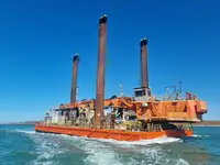 35M BACKHOE DREDGE BARGE FOR SALE