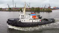 Ice class vintage tug Fram.