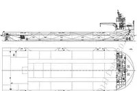 Self Propelled Deck Cargo Barge 23000 DWT New